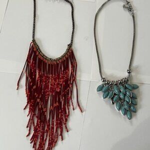 2 piece Jewelry Set Colorful Necklaces